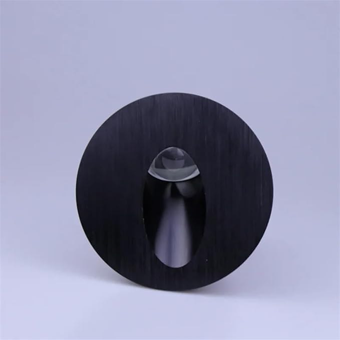 Wall Sconce Lamps Embedded with Mounting Box Round Nightlight for Stair Step Corridor Balcony Luminaire AC85-265V/DC12V(Warm(2700-3500K),3W AC85-265V)