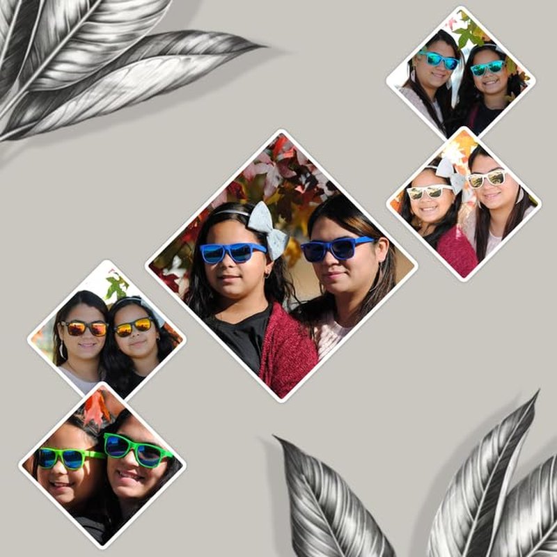 OWL Matching Family Sunglasses - UV400 Protection with Impact Resistant Polycarbonate Lenses - Lightweight Kids’ Polarized Matte Frame Mirror Glasses - Mommy & Me – Mother & Daughter - Turquoise