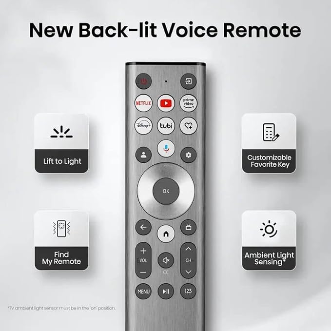 Hisense 75U8QGKIT1 75 inch Class U8 Series 4K Mini LED QLED Smart Google TV UHD HDR Dolby Vision Dolby Atmos 14