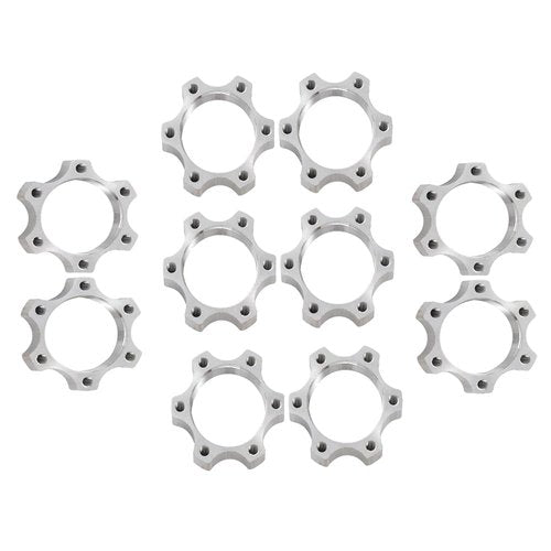 Leadigol 10PCS 6 Bolt Flange Adapter,44mm/48mm Bike Bicycle Freewheel Threaded Hubs Disk Disc Brake Rotor for Bicycle Accessories(44)