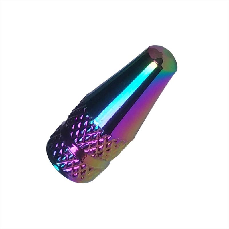 Yuauy 5 Pcs Fantasy Colorful MTB Presta Bike Bicycle Road Racing Coloured Metal Anodized Machined Aluminum Alloy Tire French Style Valve Cap Dust Covers