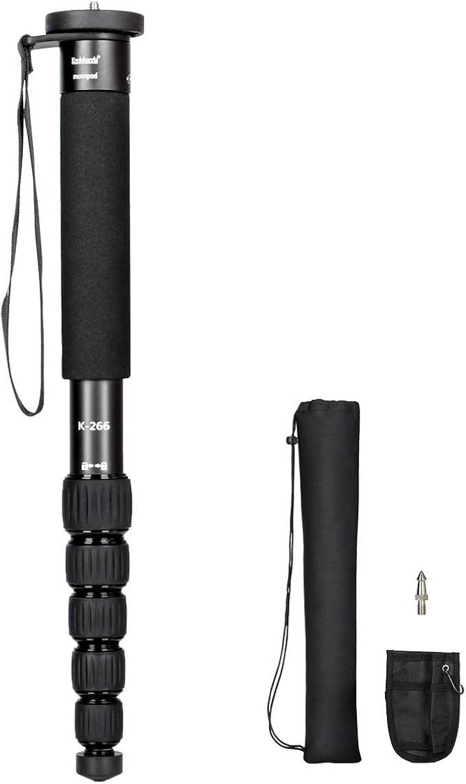 Koolehaoda Camera Monopod 61" Aluminum Portable Photography Unipod Stick