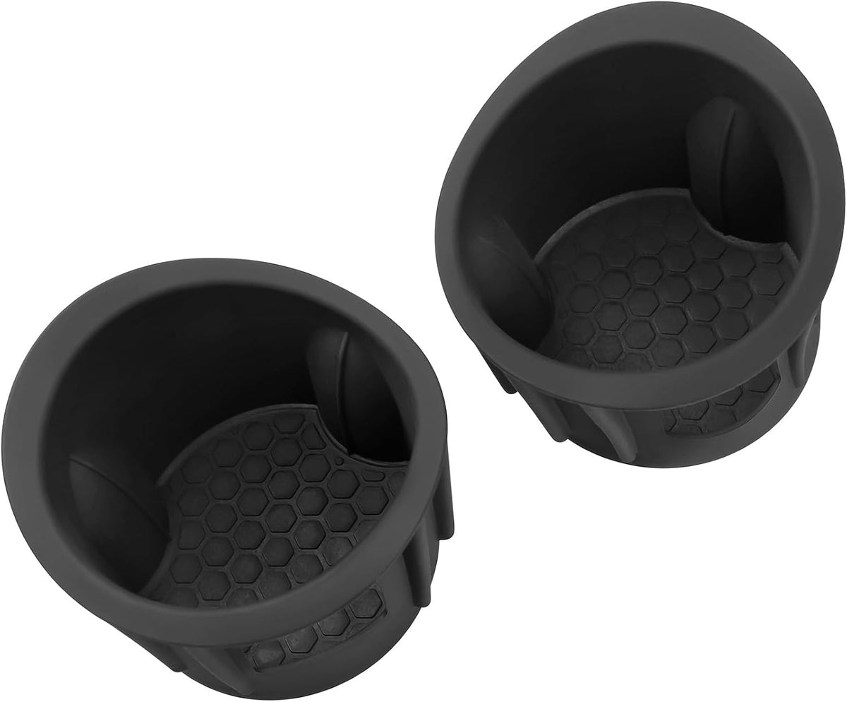 Hellet 2PCS Car Cup Holder Compatible with Toyota 2006-2012 RAV4 Accessories Silicone Material OEM Style Inserts Center Console Organizer