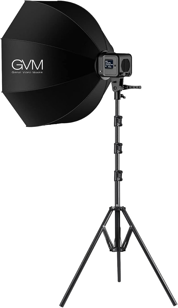 GVM SD80S 80W COB Video Light Kit, 5600K Continuous Lighting