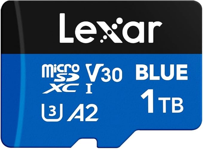 Lexar 1TB Blue Micro SD Card Up to 160MB/s, microSDXC UHS-I Memory Card