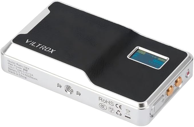 RGB Video Light Kit, 6000mAh Portable Camera Light 8W Output Power, LED Video