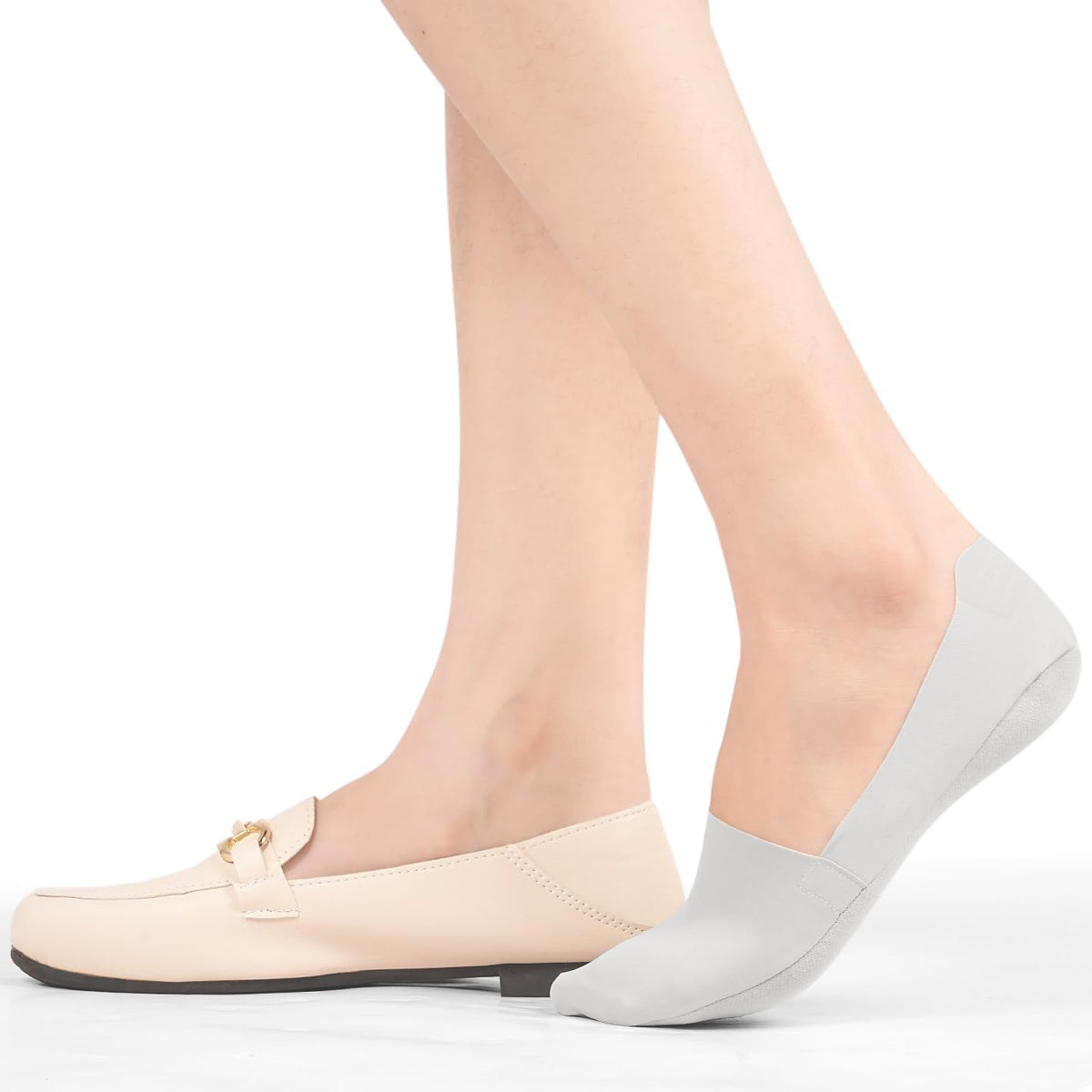 Skiennix No Show Socks - Women's Lightweight Nylon Non-Slip Invisible Liner - 6 Pairs