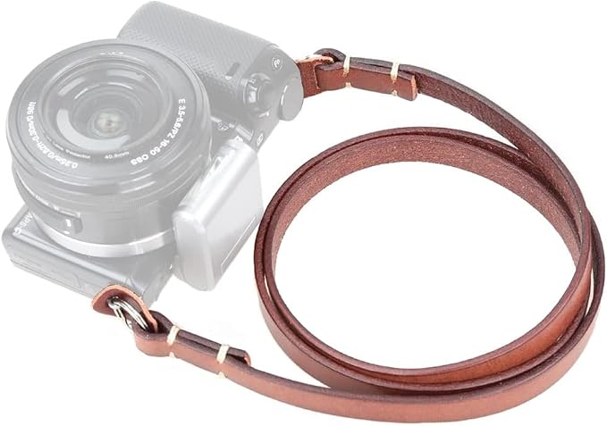 Genuine Leather Camera Neck Shoulder Strap Compatible