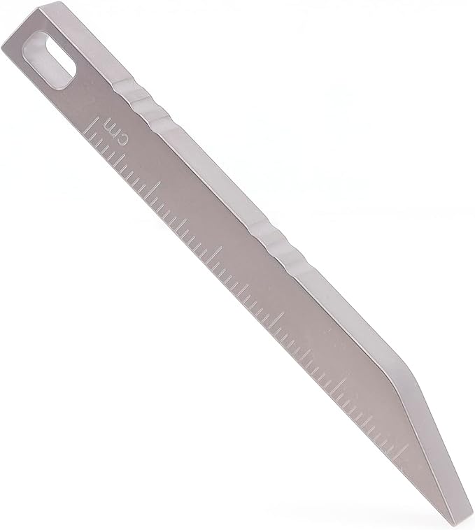 Pry Bar Mini Titanium Pry Bar Keychain with CM Unit Scale Package/Can Opener for Everyday Carry