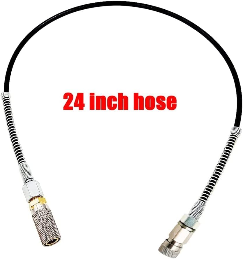 Skiennix 24-Inch PCP Paintball CO2 Charging Adapter - Micropore Hose with 1/8 BSPP & Quick Connect Female Adapter