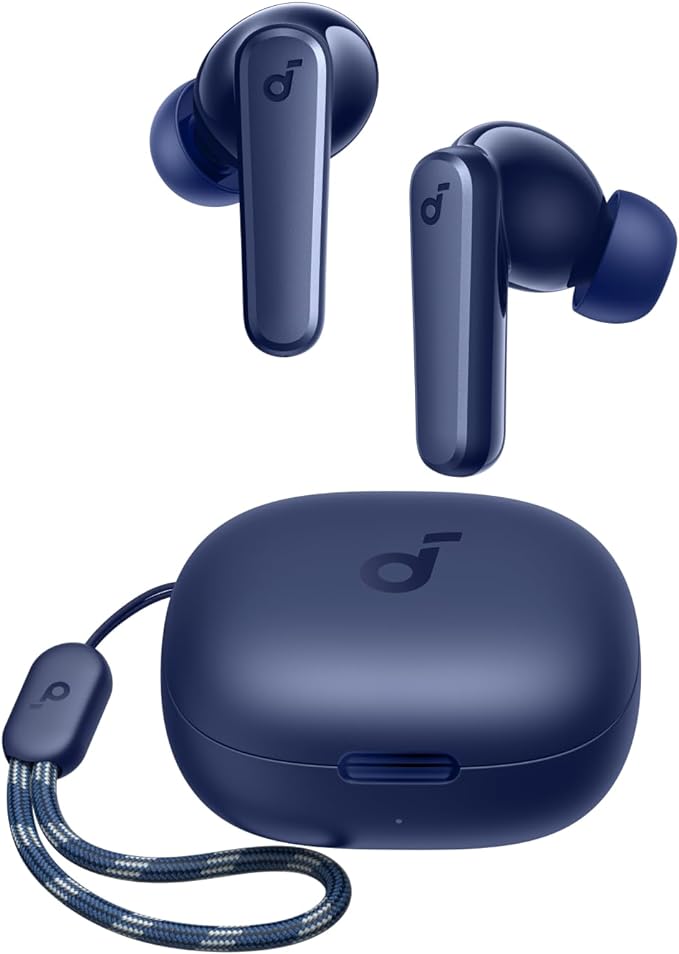 Soundcore by Anker P20i True Wireless Earbuds, with Big Bass, 30H Playtime | Bluetooth 5.3, Water-Resistant, 2 Mics for AI Clear Calls, 22 Preset EQs, Customization via App
