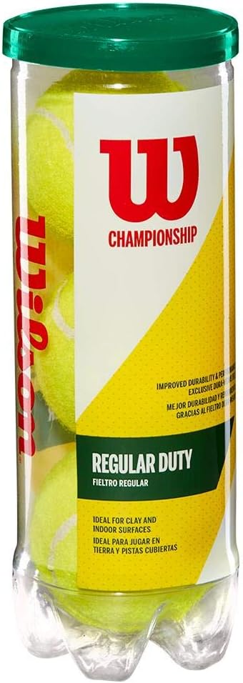 Wilson Championship Tennis Balls - High-Performance 3 Ball Cans | 24 Can Case for Competitive Play