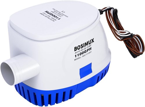 1100 GPH Automatic Bilge Pump by [Brand Name] - 12V Submersible Water Pump with Float Switch | Ideal for Small Boats