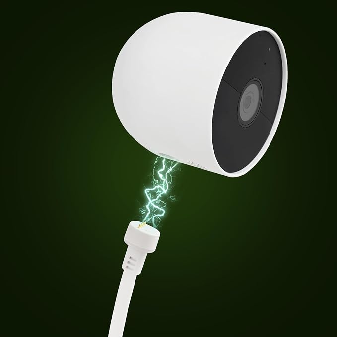 Power Cable with Adapter Compatible with Google Nest Cam Outdoor or Indoor