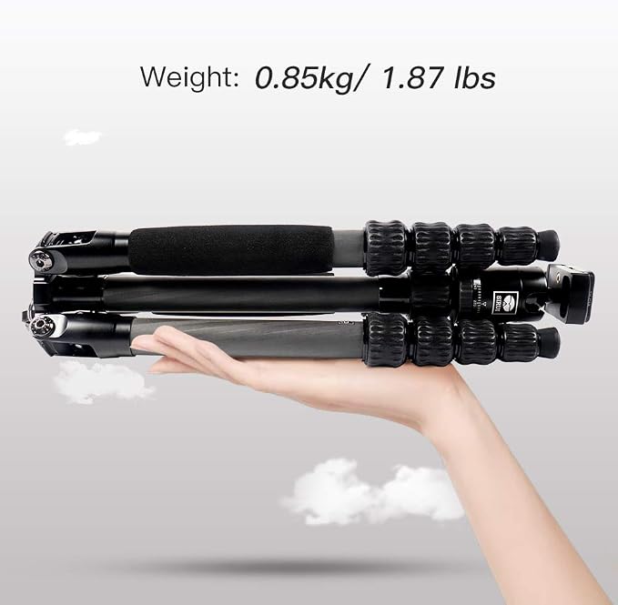 Sirui Compact Traveler 5C Tripod 54.3 inches Lightweight Carbon Fiber Travel
