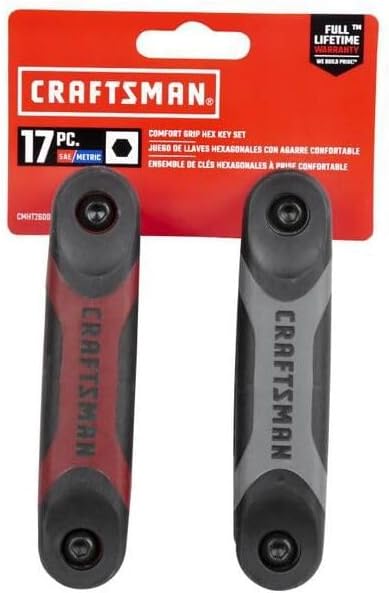 CRAFTSMAN Metric and SAE Fold-Up Hex Key Set, 2 Piece (CMHT26008)