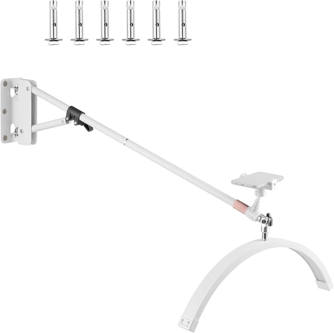 Meking Wall Mounted Half Moon Beauty Light, LED Hanging Lash Lamp, Dimmable