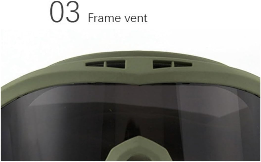 Skiennix Tactical Military Goggles - 3 Interchangeable Lenses for Wind & Dust Protection | Ideal for Airsoft & Cycling