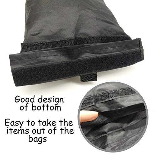 TIHOOD 4PCS Detachable Trash Bag Hanging Back Seat Car Garbage Bag for Outdoor Traveling Home Use Car Storage