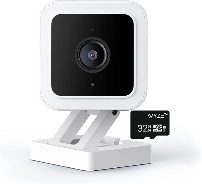 Cam V3 Smart Home Security Camera, Indoor/Outdoor Use, IP65-Rated 1080p Plug-in