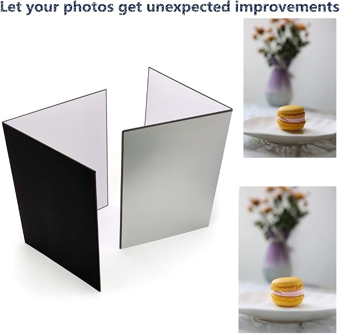 Light Reflector 3 in 1 Photography Reflector Cardboard, A3 Size Folding Light