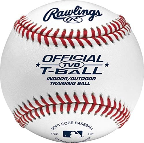 Rawlings Official T-Balls - Youth 6U | 12 Count Bucket | Sponge Rubber Core for Indoor/Outdoor Play