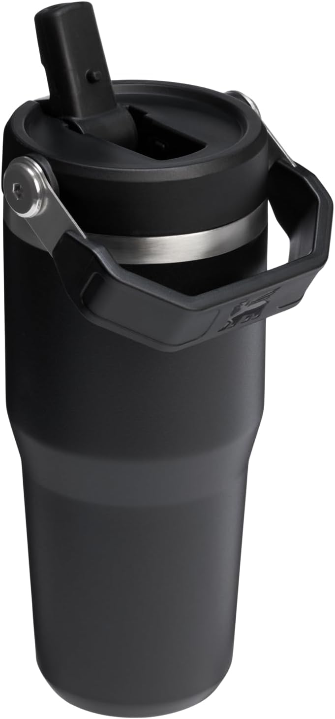 STANLEY IceFlow 2.0 Tumbler - 14 oz Insulated Stainless Steel Water Bottle | Leakproof, BPA-Free | Black