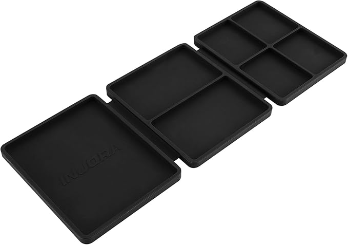 INJORA Portable Tri-Fold Silicone Tool Tray, Parts Tray (108x88mm)