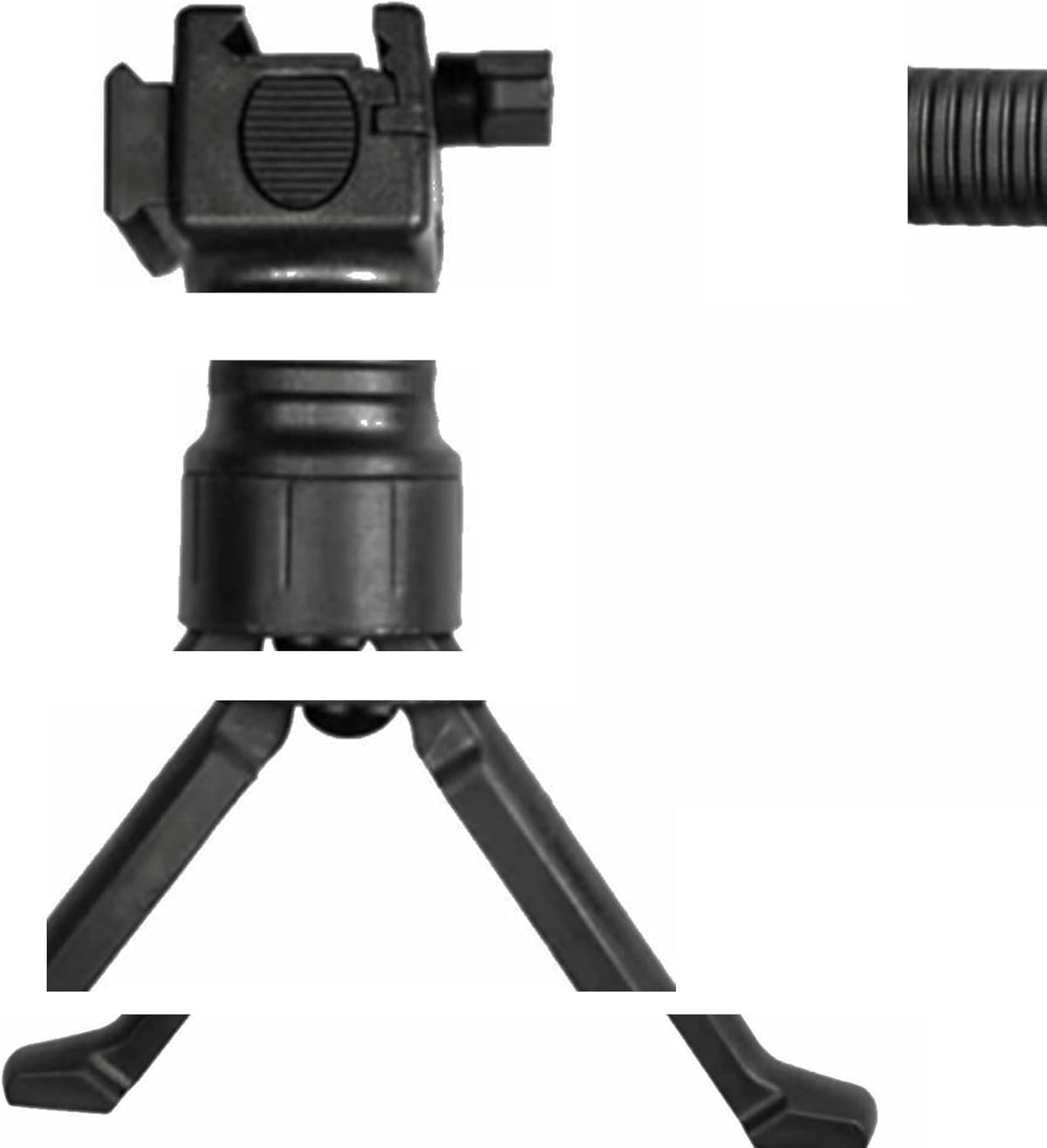 Picatinny Rail Mount - Versatile Bipod Flashlight Optic Attachment for Enhanced Stability
