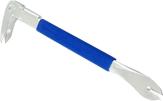 ESTWING Pro Claw Nail Puller - 12.5" Pry Bar with Forged Steel Construction & No-Slip Cushion Grip - PC300G