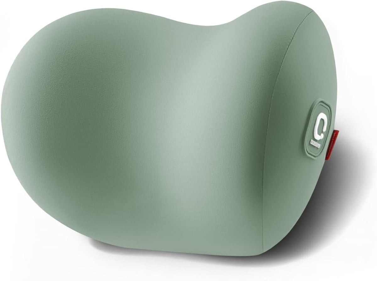BEBAS Memory Foam Car Headrest Pillow - Breathable Neck Support Pillow for Driving, Universal Fit Cars/SUVs/Tesla/Toyota & Office Chair, Removable Cover (Brown, 4-Season)
