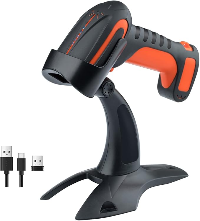 Tera Pro Industrial Wireless Barcode Scanner 2D QR 1D Bar Code Reader 2.4G