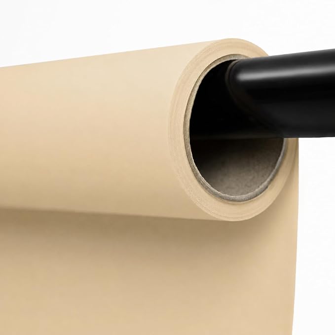 Kate Seamless Paper Backdrop for Photography Beige Cream Backdrop Paper