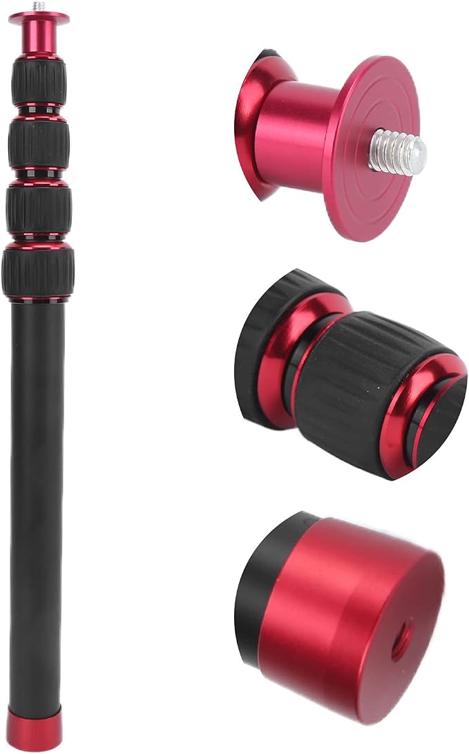 LR-255 Camera Monopod, 13.2-42.5in Extension Pole, 5 Section Aluminium Alloy