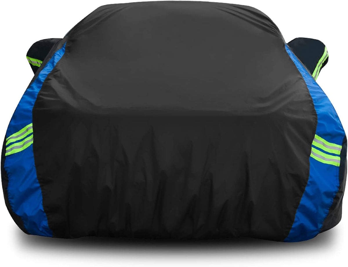 Avecrew Car Cover Waterproof All Weather for Automobiles, Outdoor Heavy Duty Full Exterior Covers for Sedan(194"-208")