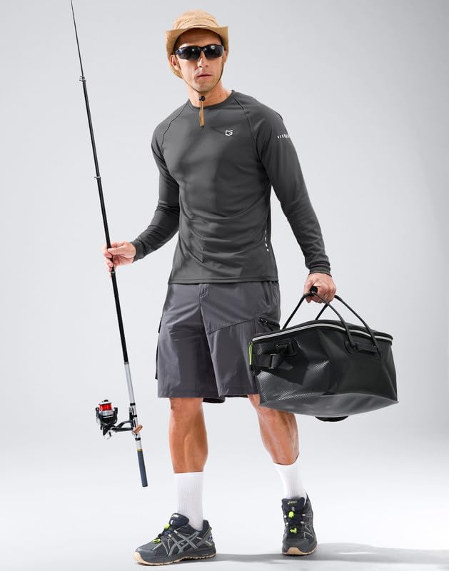 Skiennix Men's Sun Protection Long Sleeve Shirt - UPF 50+ for Ultimate UV Defense