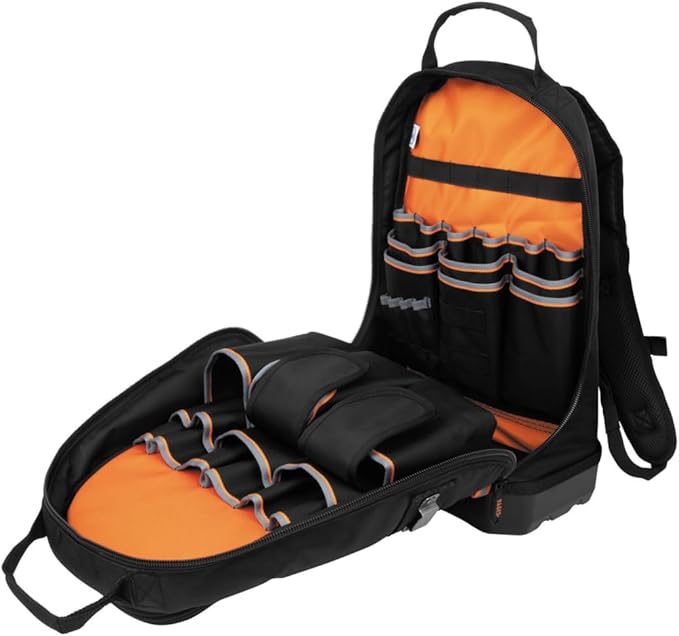 Klein Tools 80028 Hand Tools Kit includes Pliers, Screwdrivers, Nut Drivers, Backpack, and More Jobsite Tools, 28-Piece