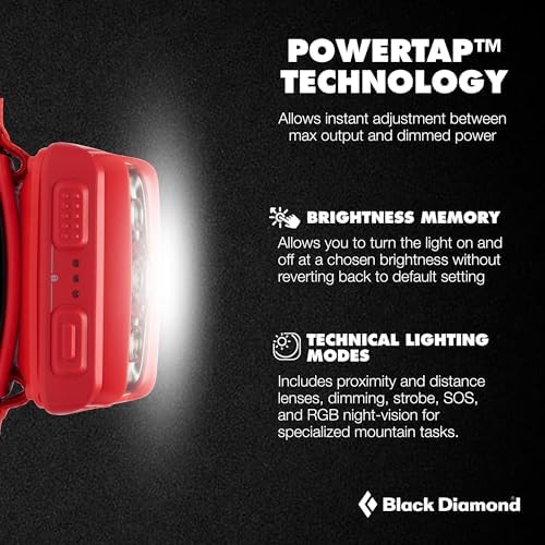 BLACK DIAMOND Storm 550 Headlamp, USB-C Rechargeable, Dimmable, Octane