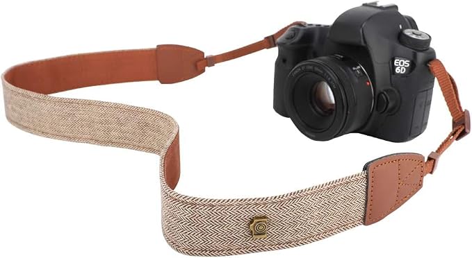 MoKo Camera Strap, Premuim Cotton Canvas Braided Adjustable Universal Sling