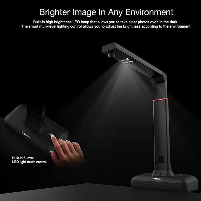 VIISAN Large Format Book & Document Scanner, Capture Size A2/A3, 26MP USB
