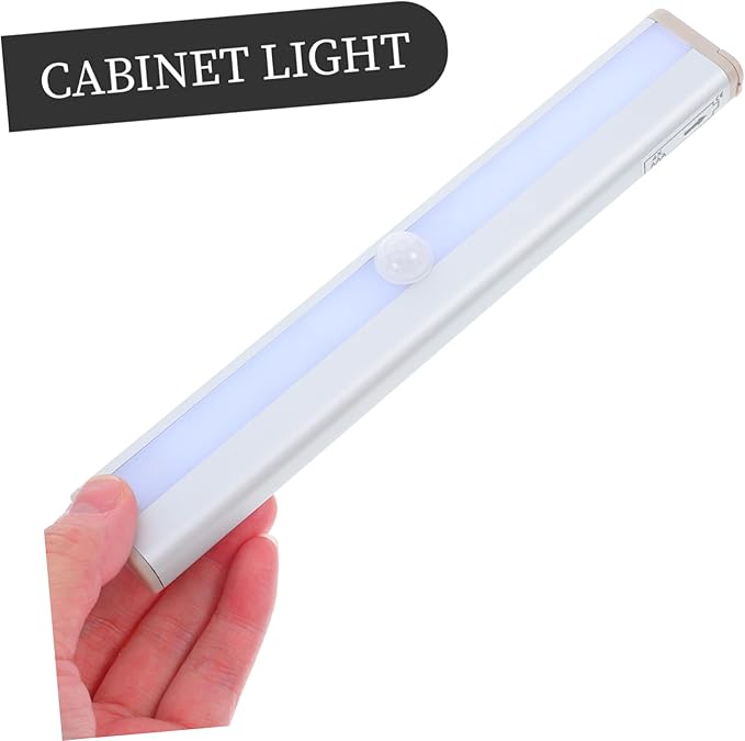 Angoily 3pcs Wireless Motion Sensor Led Cold White Cabinet Light Smart Sensor Closet Lights Under Cabinet Lighting Energy Saving