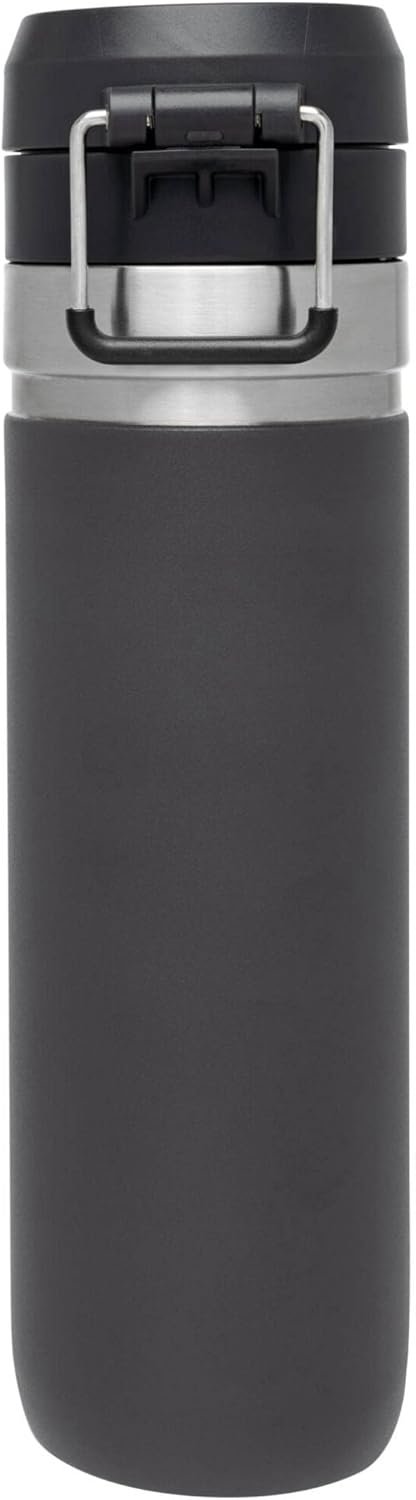 Stanley Quick Flip GO Water Bottle 24 oz - Leakproof Insulated Stainless Steel | BPA-Free | Charcoal