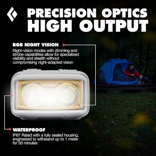 BLACK DIAMOND Storm+ 750 Headlamp, USB-C Rechargeable, Dimmable, Pewter