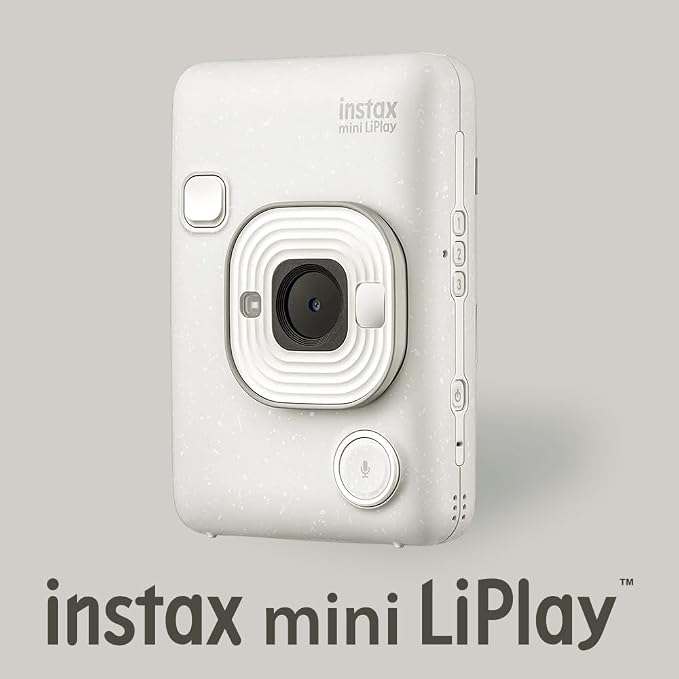 Fujifilm Instax Mini LiPlay Hybrid Instant Camera and Smartphone Printer Bundle