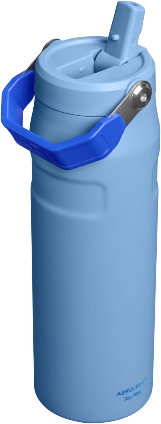 Stanley IceFlow 2.0 Water Bottle - 24 OZ Insulated Stainless Steel | Lightweight, Leak-Resistant & BPA-Free | Blue Sky