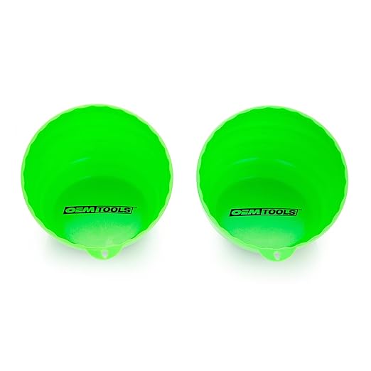 OEMTOOLS 25115 Green Magnetic Nut Cups, 2 Pack, Each Curved Magnetic Parts Tray Holds Up to 5 Pounds, Attaches To Metal Surfaces, Multi-Use Nuts And Bolts Organizer Set Made From Durable ABS Plastic