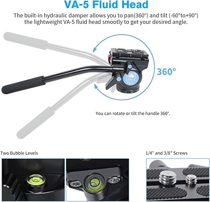SIRUI P-424FL Carbon Fiber Camera Monopod Kit, Tripod Base, Flip Locks