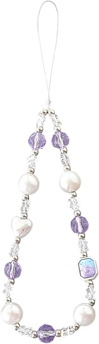 Beaded Phone Charm Lanyard Strap Girly Style Fixed Beads Pearl Lanyards
