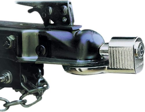 Master Lock Trailer Hitch Lock - Weather Resistant Security for 1-7/8", 2", & 2-5/16" Couplers | Includes Keys