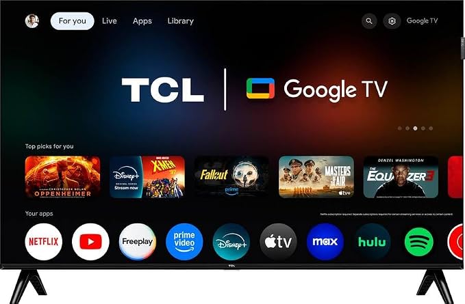 TCL 32Q3KKIT1 32 inch Q3K Series 1080P FHD QLED Smart TV Bundle HDR10, Google TV, Bluetooth Audio, Bezel-Le